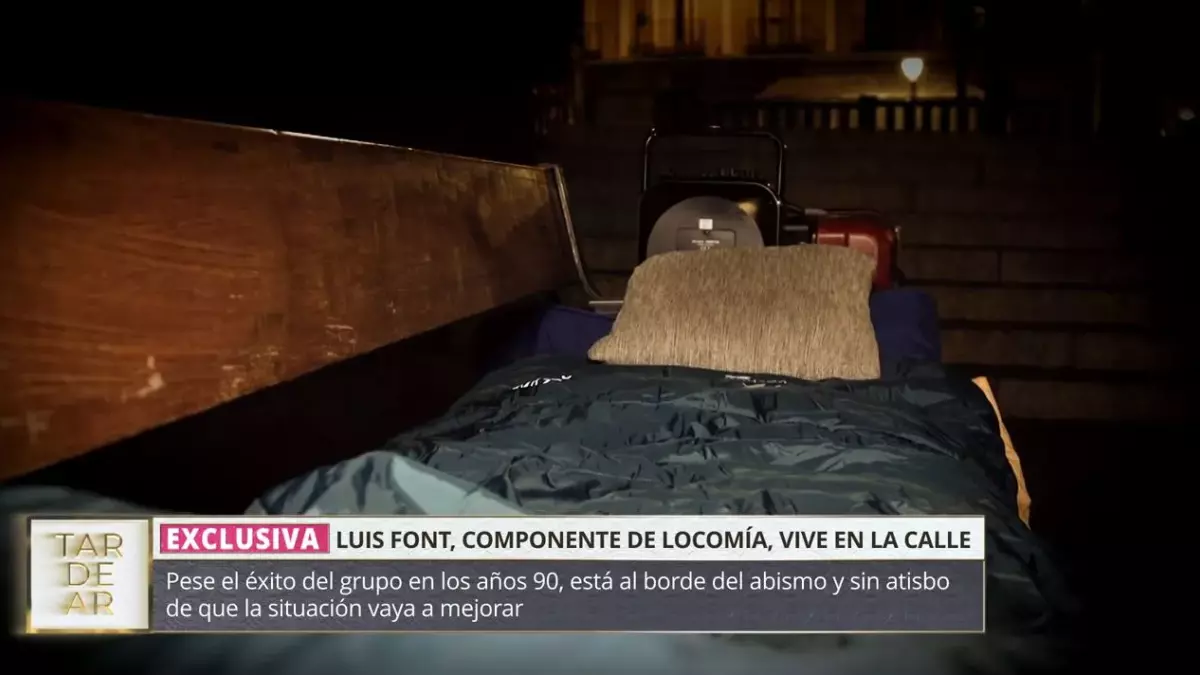 Luis Font, de Locomía: así es su día a día durmiendo en la calle